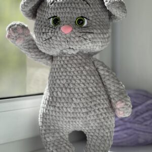 Handmade Knitted Plush Cat