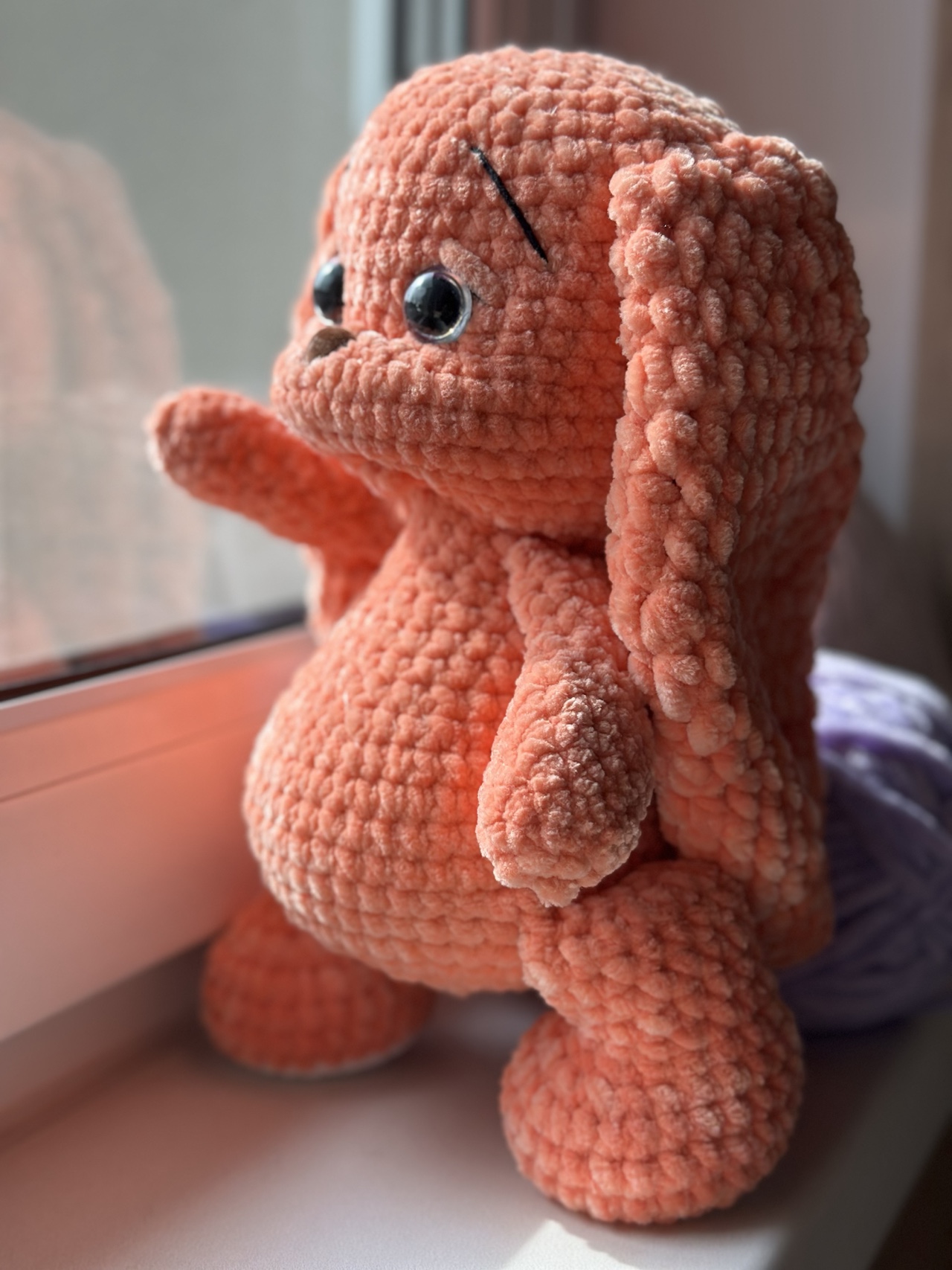 Handmade Knitted Plush Bunny - Image 3