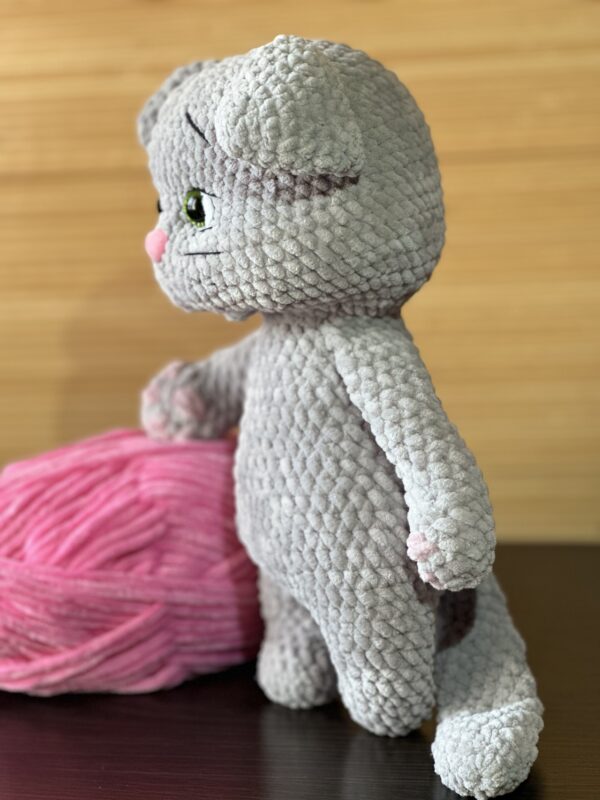 Handmade Knitted Plush Cat - Image 14