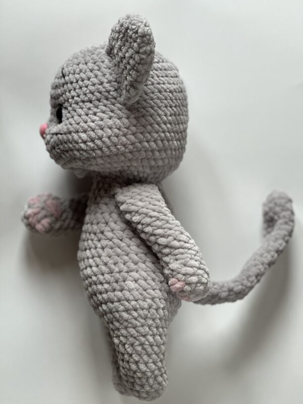 Handmade Knitted Plush Cat - Image 16