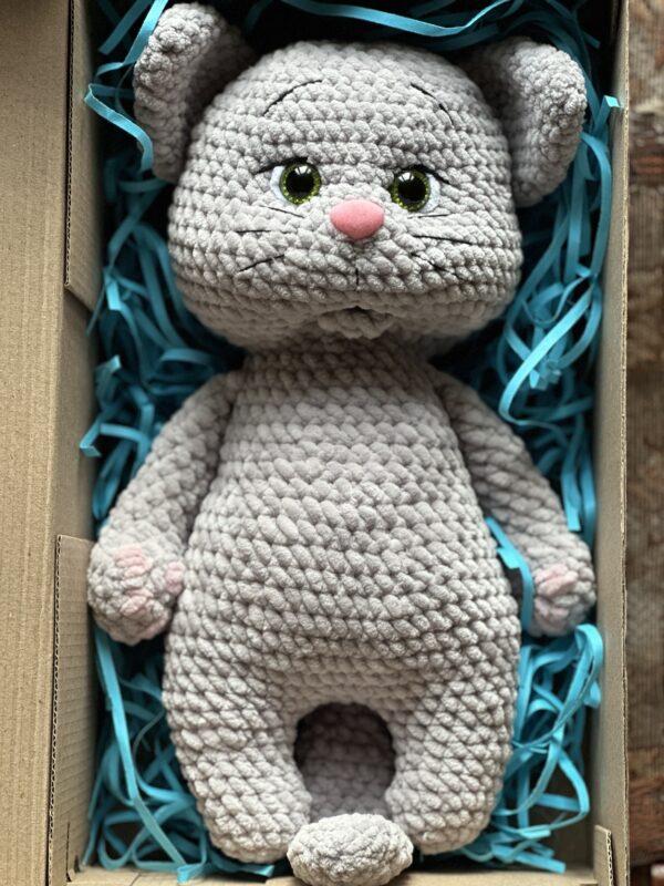 Handmade Knitted Plush Cat - Image 19