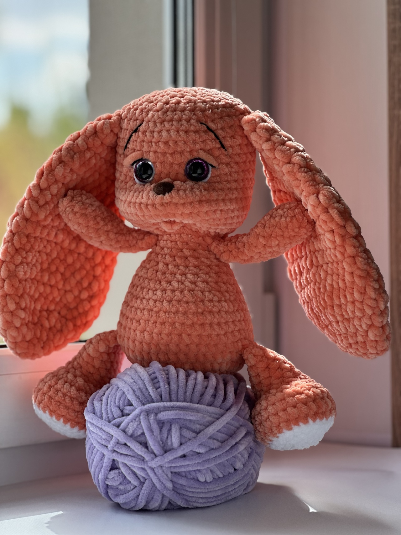 Handmade Knitted Plush Bunny - Image 4