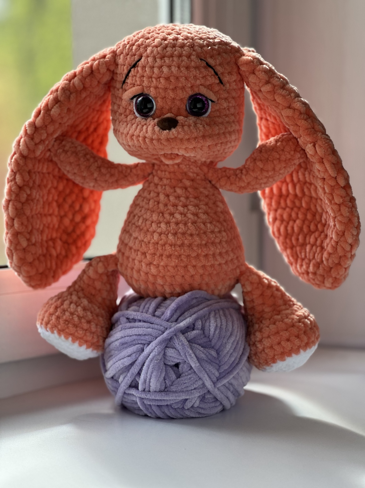 Handmade Knitted Plush Bunny - Image 2
