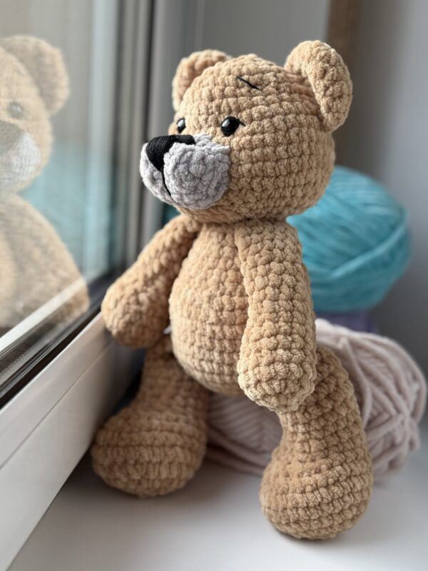 Handmade Knitted Teddy Bear - Image 4