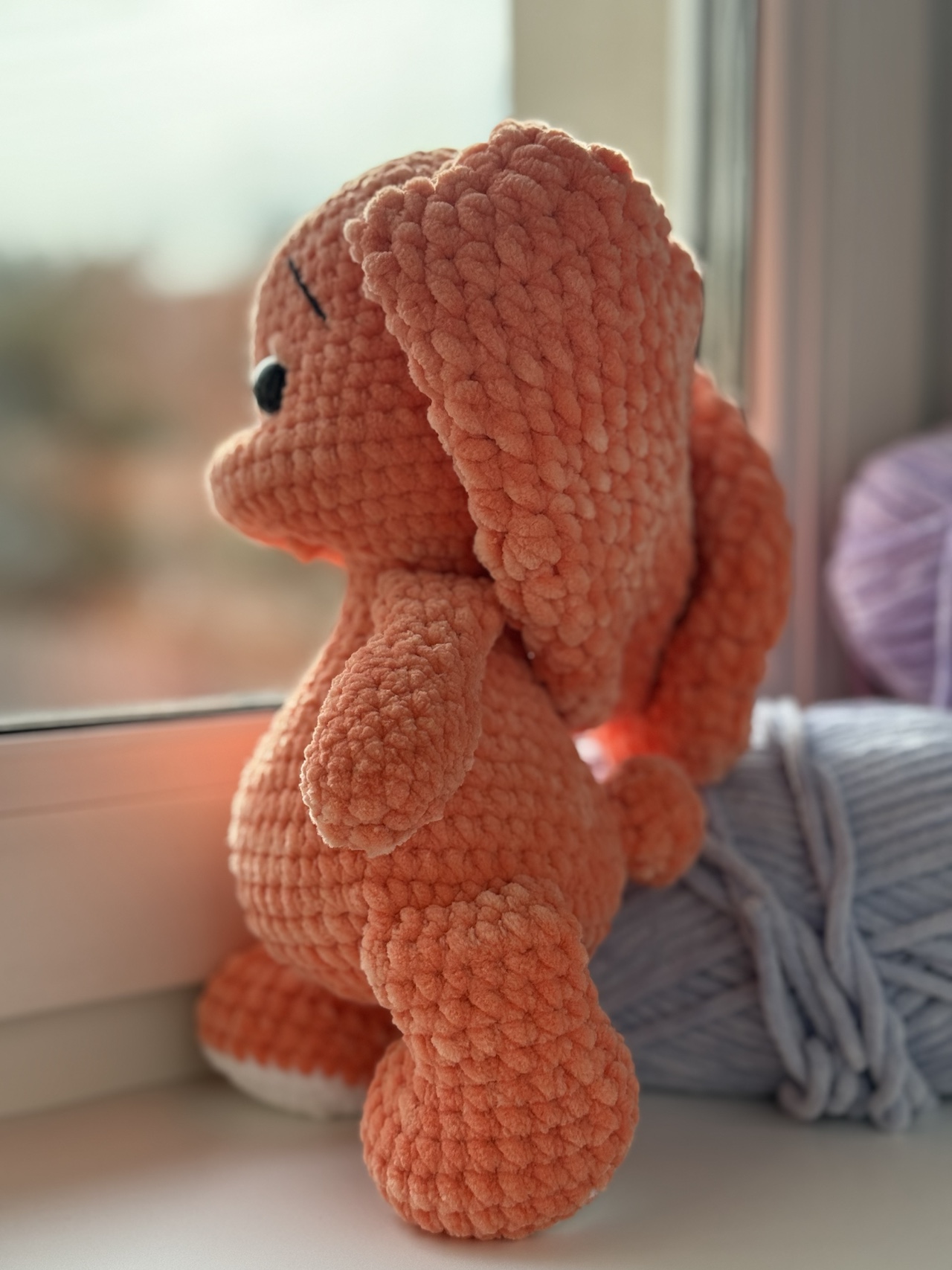 Handmade Knitted Plush Bunny - Image 5